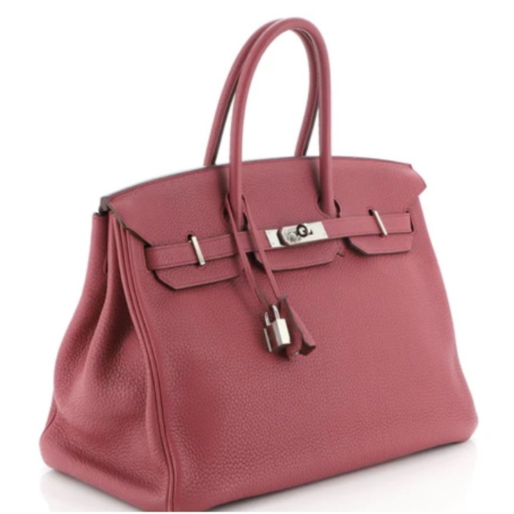 Authentic Hermes Birkin 35 Bois De Rose